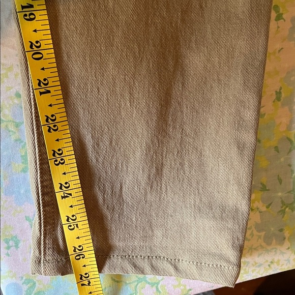 Gap | 2022 Tan Cheeky High Rise Straight Denim Jeans Size 10 Fall Neutral - Picture 13 of 13